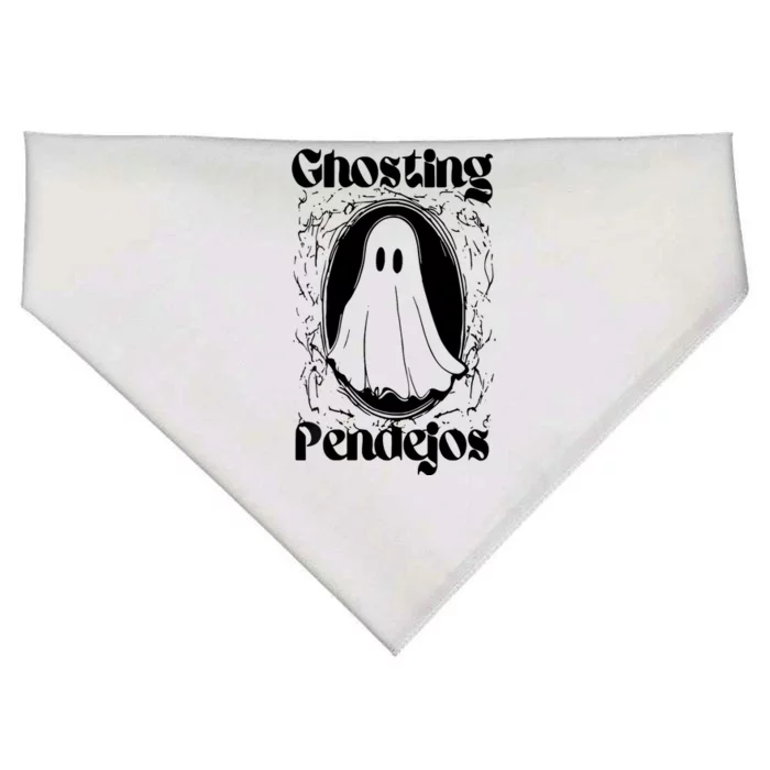 Ghosting Pendejos Funny Mexican Ghost Halloween USA-Made Doggie Bandana