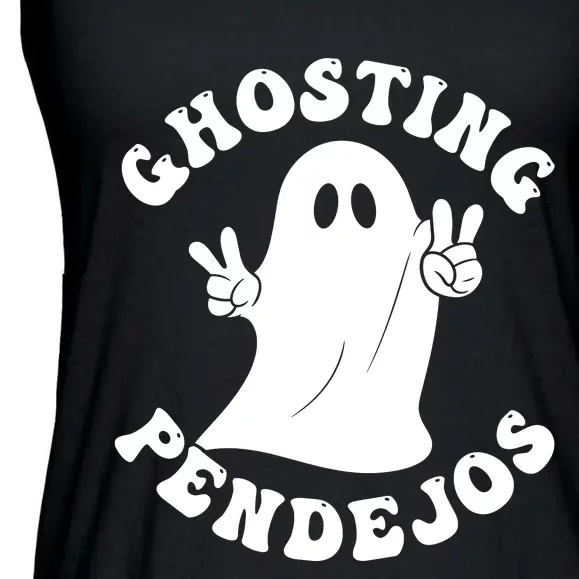 Ghosting Pendejos Funny Mexican Ghost Halloween Meme Ladies Essential Flowy Tank