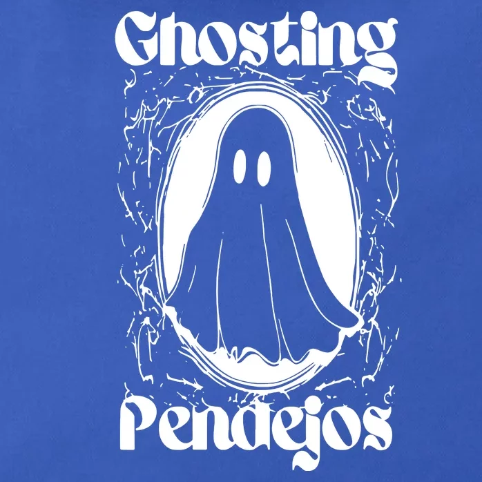 Ghosting Pendejos Funny Mexican Ghost Halloween Meme Zip Tote Bag