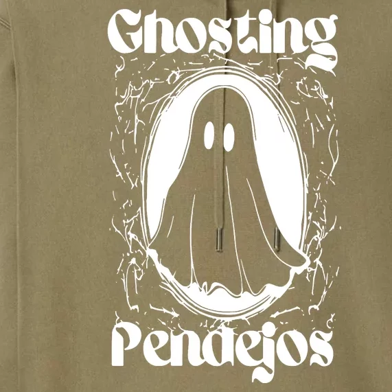 Ghosting Pendejos Funny Mexican Ghost Halloween Meme Premium Hoodie