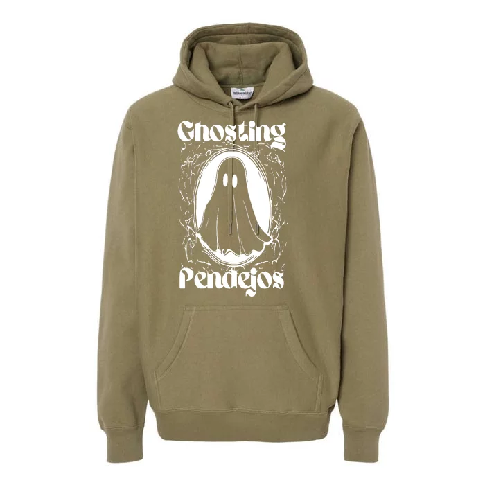 Ghosting Pendejos Funny Mexican Ghost Halloween Meme Premium Hoodie