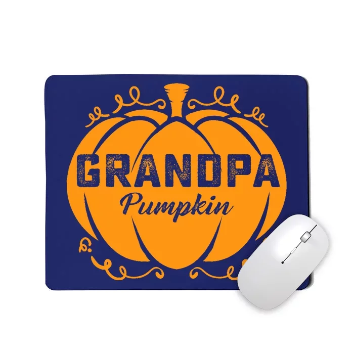 Grandpa Pumpkin Funny Halloween Family Costume Thanksgiving Mousepad