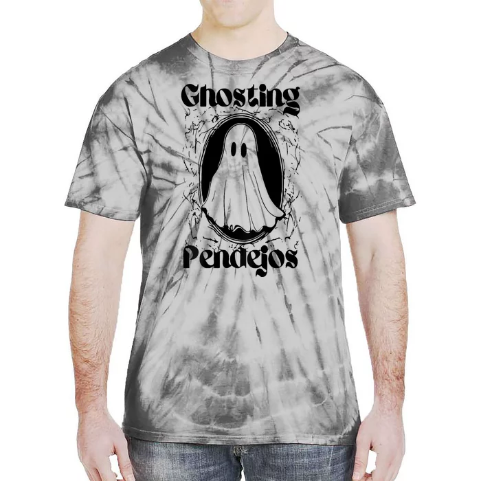 Ghosting Pendejos Funny Mexican Ghost Halloween (On Back) Tie-Dye T-Shirt