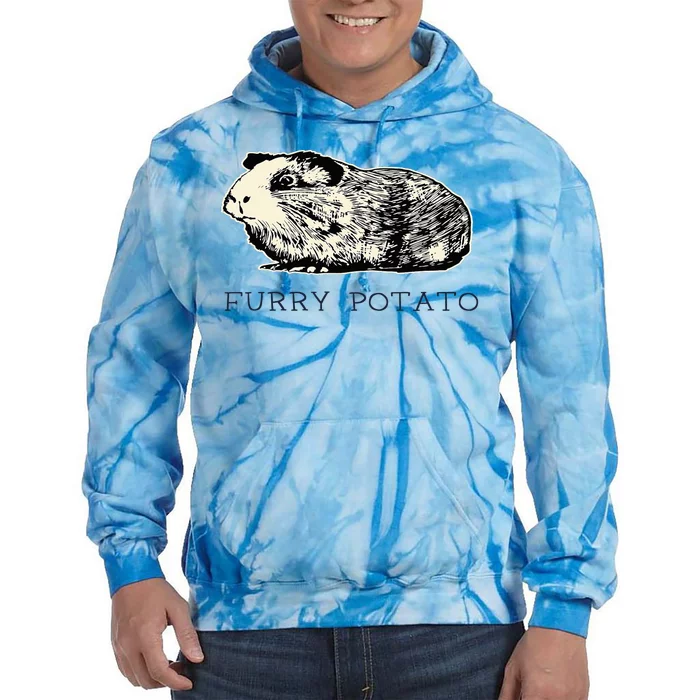 Guinea Pig Furry Potato Vintage Guinea Pig Tie Dye Hoodie