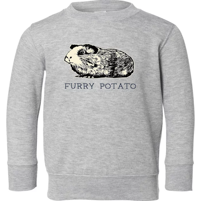 Guinea Pig Furry Potato Vintage Guinea Pig Toddler Sweatshirt