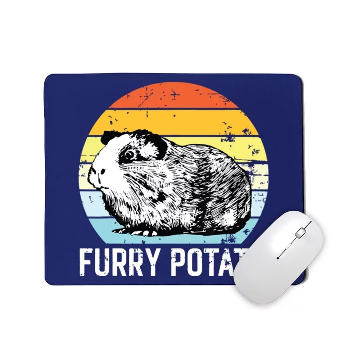 Guinea Pig Furry Potato Vintage Guinea Pig Mousepad