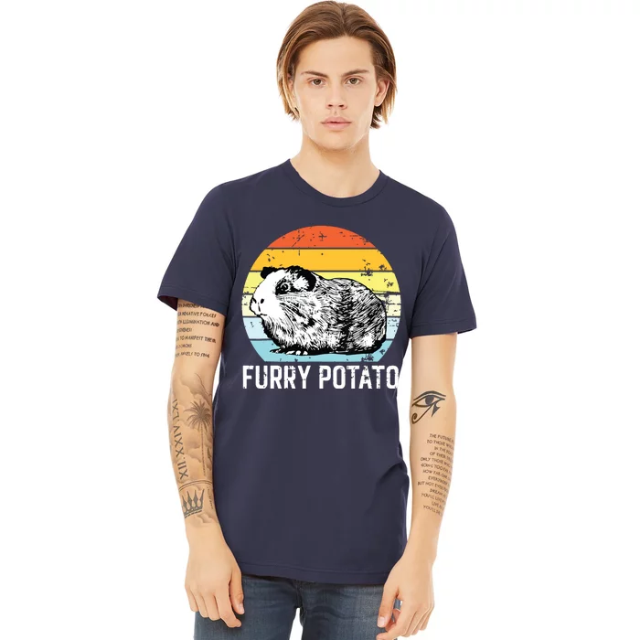 Guinea Pig Furry Potato Vintage Guinea Pig Premium T-Shirt