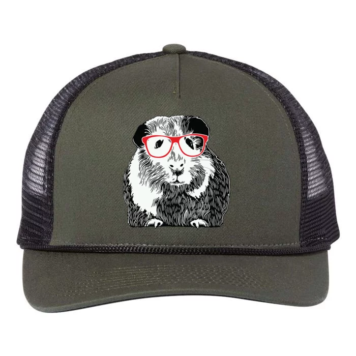 Guinea Pig Funny Guinea Pig Tee Cute Guinea Pig Retro Rope Trucker Hat Cap