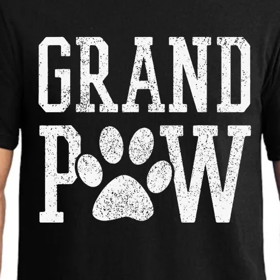 Grand Paw Funny Grandpa Dog Lover Fathers Day Gift Pajama Set