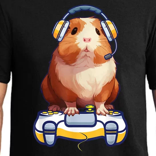 Guinea Pig Funny Video Gamer Lover Pajama Set