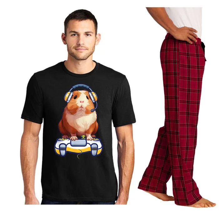 Guinea Pig Funny Video Gamer Lover Pajama Set