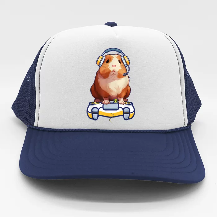 Guinea Pig Funny Video Gamer Lover Trucker Hat