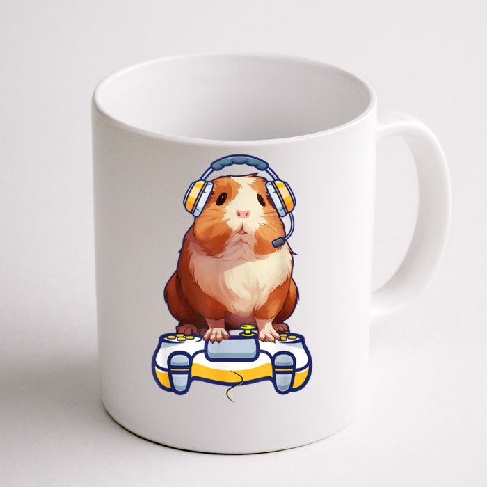 Guinea Pig Funny Video Gamer Lover Front & Back Coffee Mug