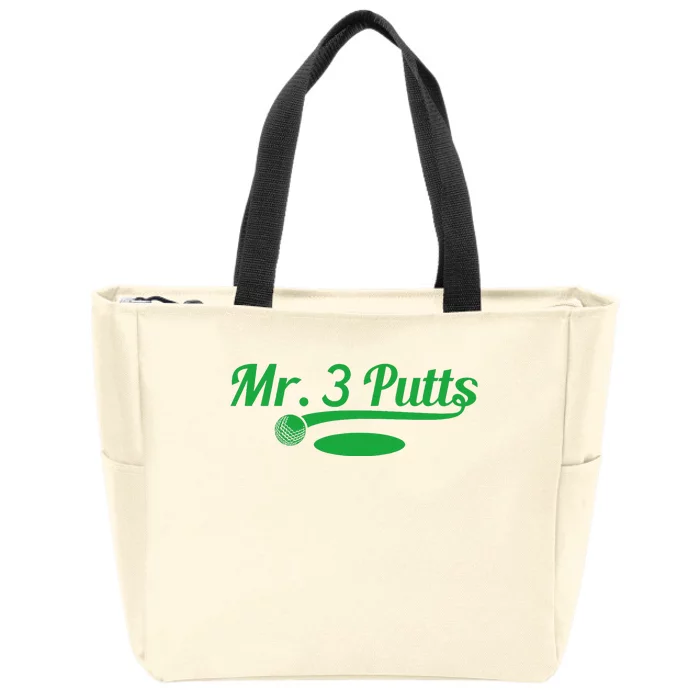 Golf Putter Funny Golfing Loser 3 Putts Suck Golf Ball Zip Tote Bag