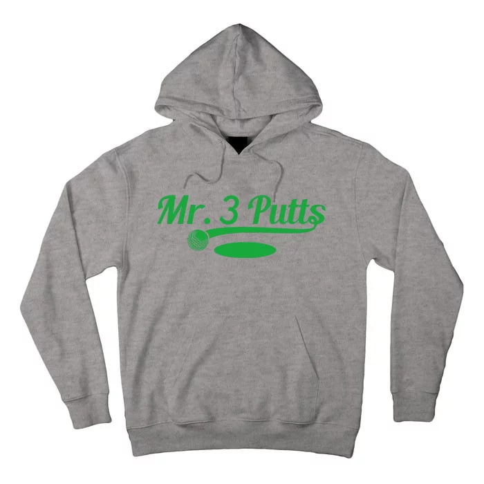 Golf Putter Funny Golfing Loser 3 Putts Suck Golf Ball Tall Hoodie