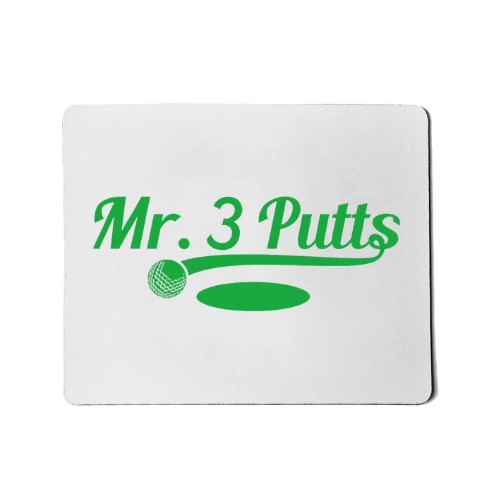 Golf Putter Funny Golfing Loser 3 Putts Suck Golf Ball Mousepad