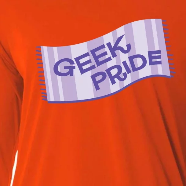 Geek Pride Funny Nerd Lilac Design For Towel Day Gift Cooling Performance Long Sleeve Crew