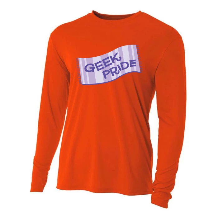 Geek Pride Funny Nerd Lilac Design For Towel Day Gift Cooling Performance Long Sleeve Crew