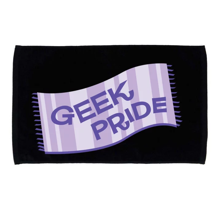 Geek Pride Funny Nerd Lilac Design For Towel Day Gift Microfiber Hand Towel