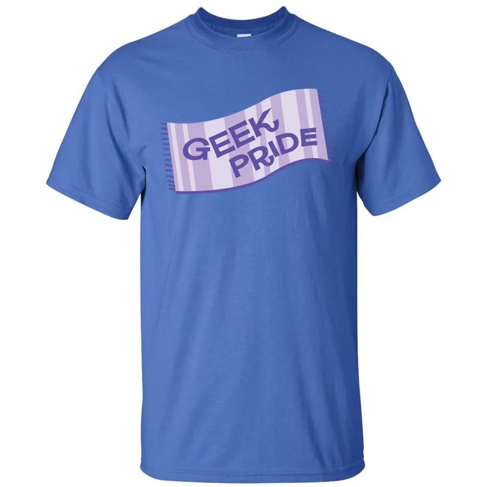 Geek Pride Funny Nerd Lilac Design For Towel Day Gift Tall T-Shirt