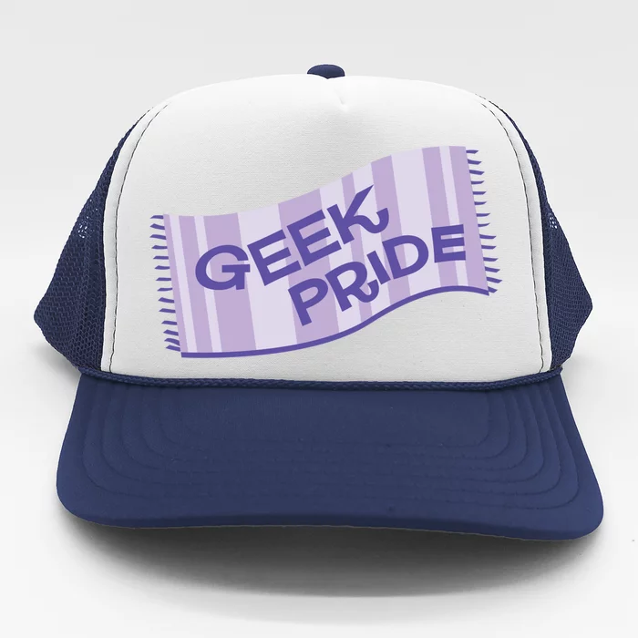 Geek Pride Funny Nerd Lilac Design For Towel Day Gift Trucker Hat