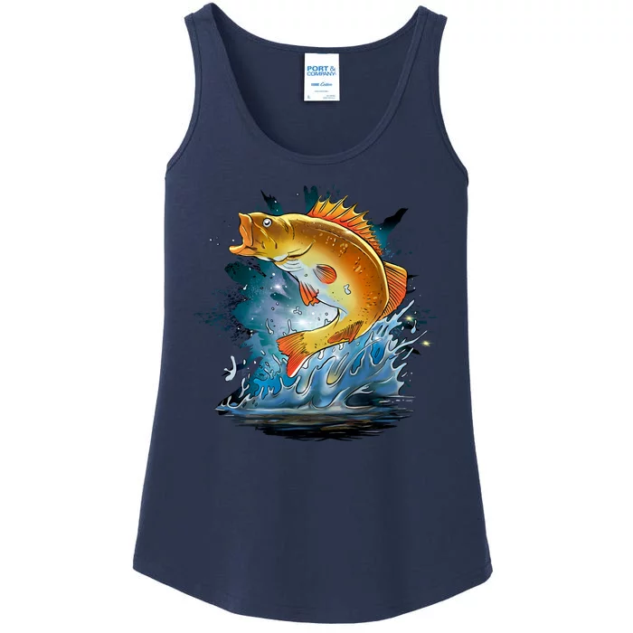 Golden Perch Fish Sea Ladies Essential Tank