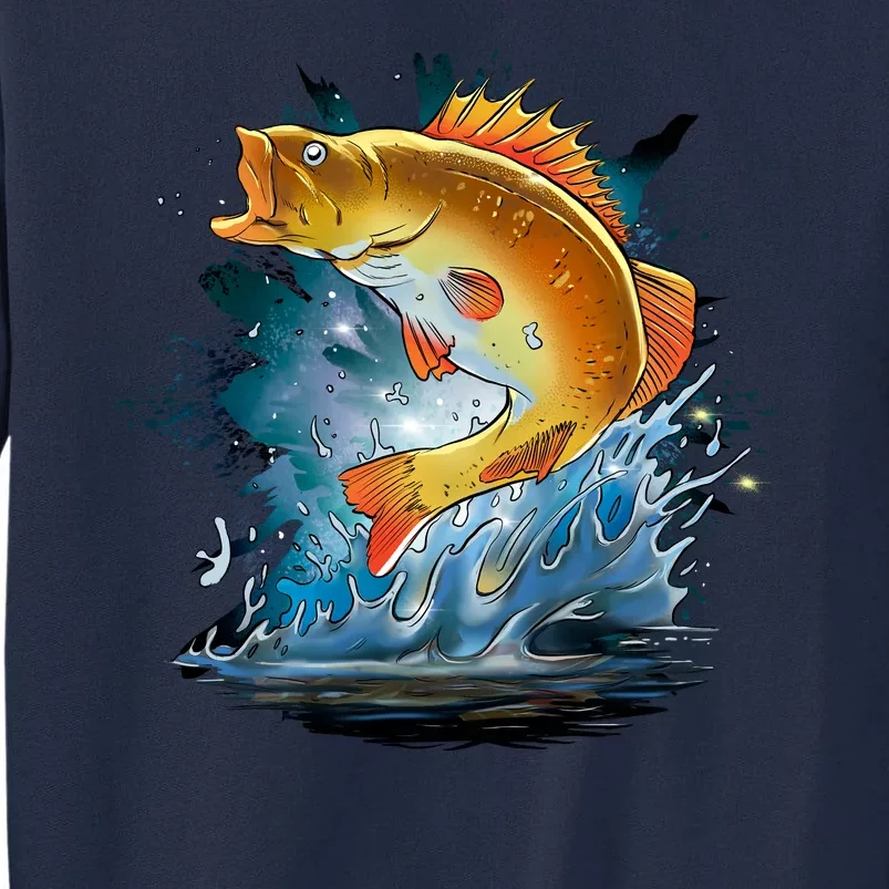 Golden Perch Fish Sea Tall Sweatshirt