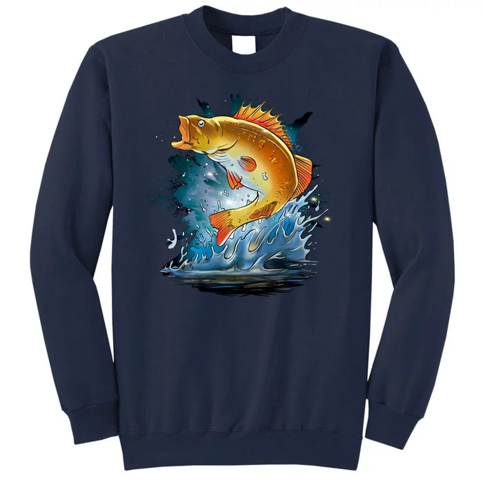 Golden Perch Fish Sea Tall Sweatshirt