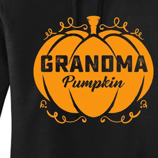 Grandma Pumpkin Funny Halloween Family Costume Thanksgiving Women's Pullover Hoodie