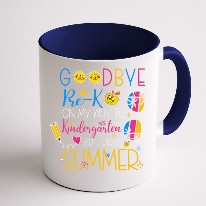 Goodbye Prek Graduation To Kindergarten Hello Summer Front & Back Coffee Mug