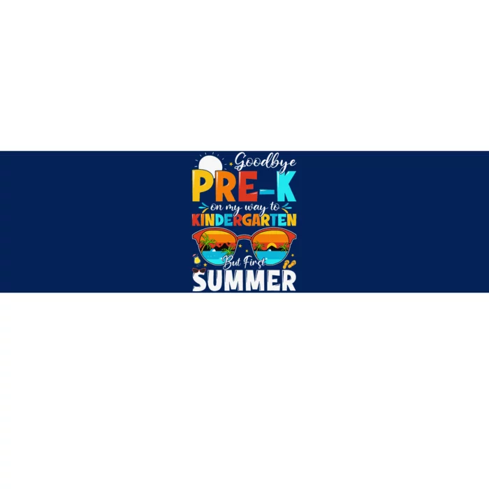 Goodbye Prek Graduation To Kindergarten Hello Summer Bumper Sticker