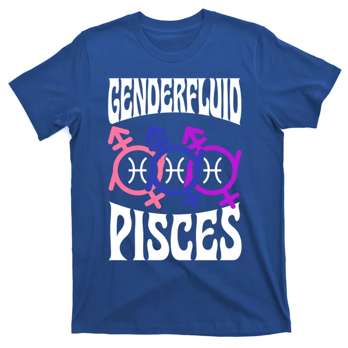 Genderfluid Pisces Genderfluid Pride Zodiac Horoscope Cool Gift T-Shirt