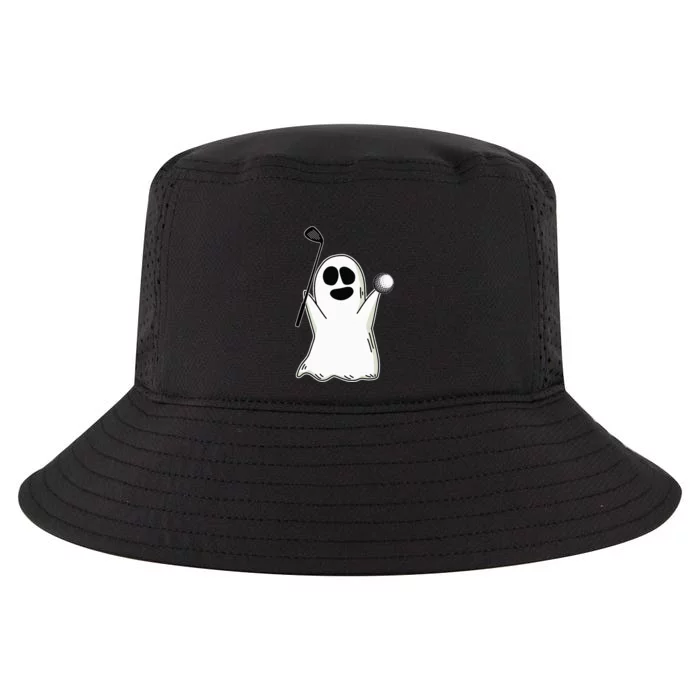 Ghost Playing Golf Lazy DIY Halloween Costume Funny Golfer Cool Comfort Performance Bucket Hat