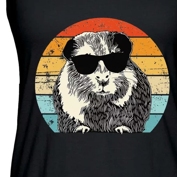 Guinea Pig Guinea Pig Lover Retro Guinea Pig Ladies Essential Flowy Tank