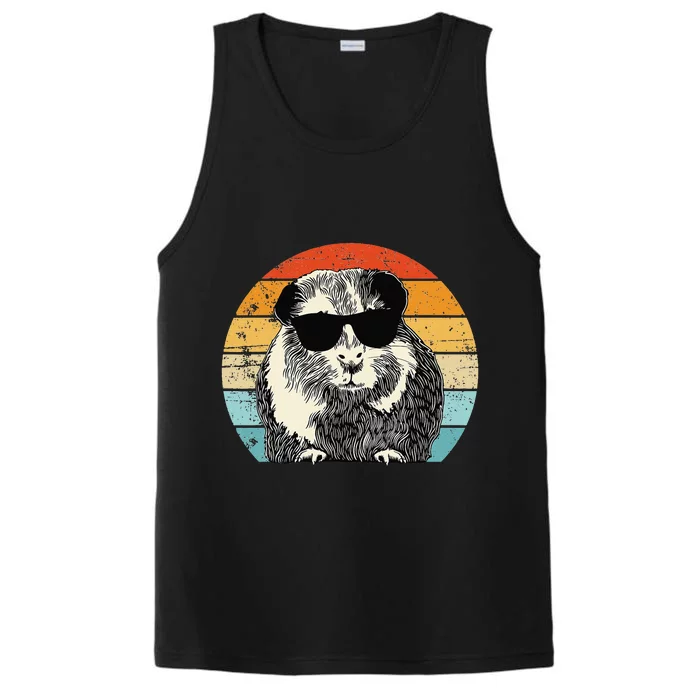 Guinea Pig Guinea Pig Lover Retro Guinea Pig Performance Tank