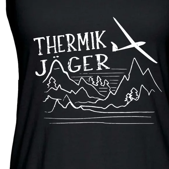 Gliding Pilots Gliding Mountains Thermals Hunter Fly Ladies Essential Flowy Tank