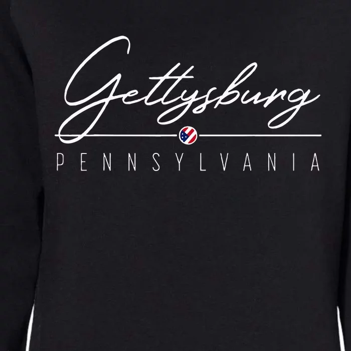 Gettysburg Pa Womens California Wash Sweatshirt