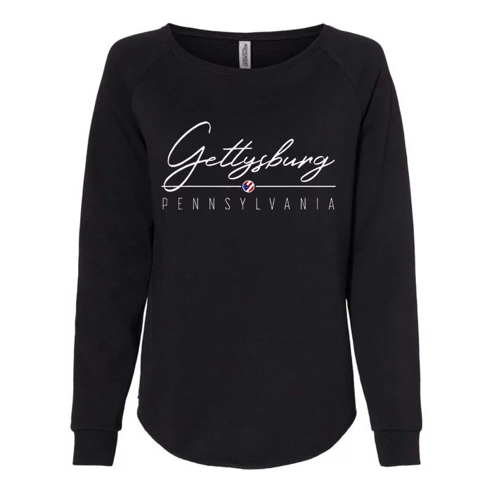 Gettysburg Pa Womens California Wash Sweatshirt