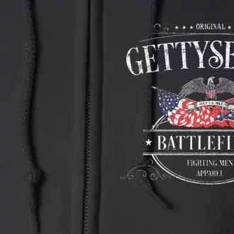 Gettysburg Pennsylvania Full Zip Hoodie