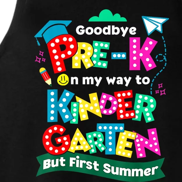 Goodbye Prek Graduation To Kindergarten First Summer Ladies Tri-Blend Wicking Tank