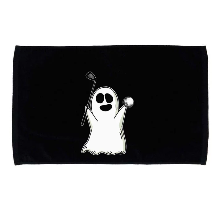 Ghost Playing Golf Lazy DIY Halloween Costume Funny Golfer Microfiber Hand Towel