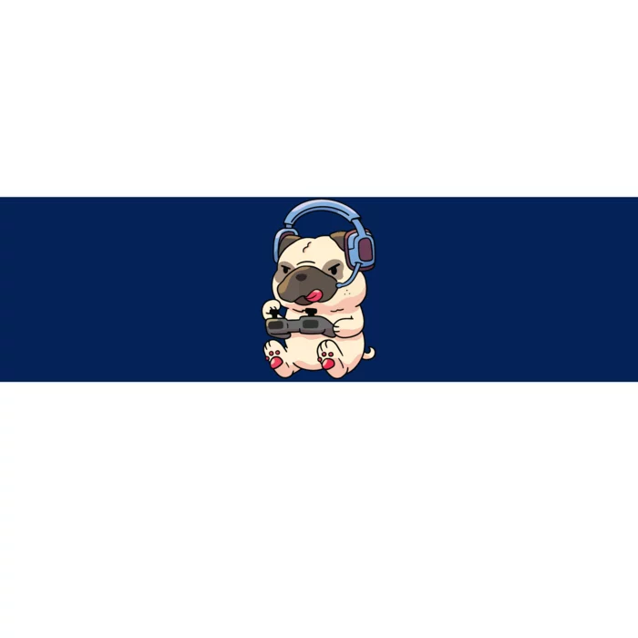 Gamer Pug Gaming Pugs Video Game Gift Bumper Sticker