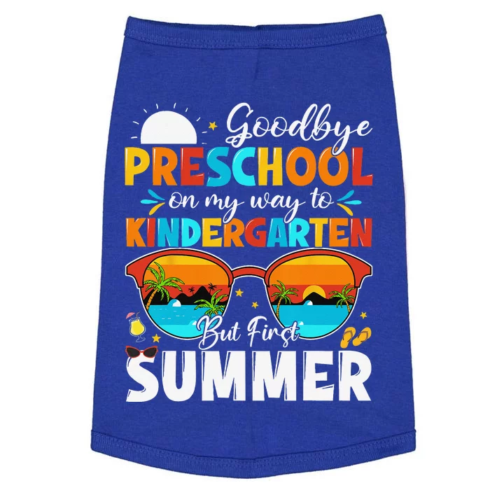 Goodbye Preschool Graduation To Kindergarten Hello Summer Doggie Tank