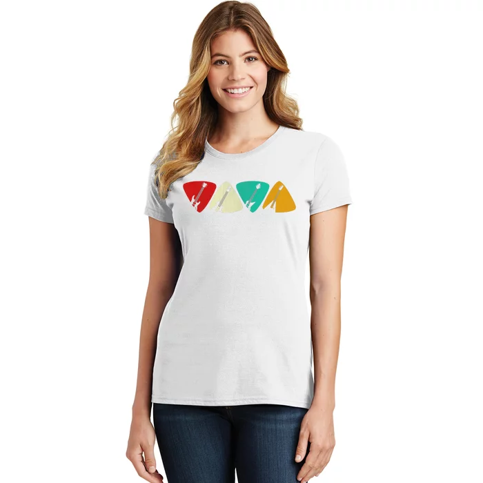 Guitar Pick Gift For Guitarist Retro Vintage Tee Gifts Women's T-Shirt