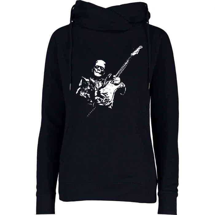 Guitar Player Gift Womens Funnel Neck Pullover Hood