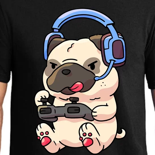 Gamer Pug Gaming Pugs Video Game Gift Pajama Set