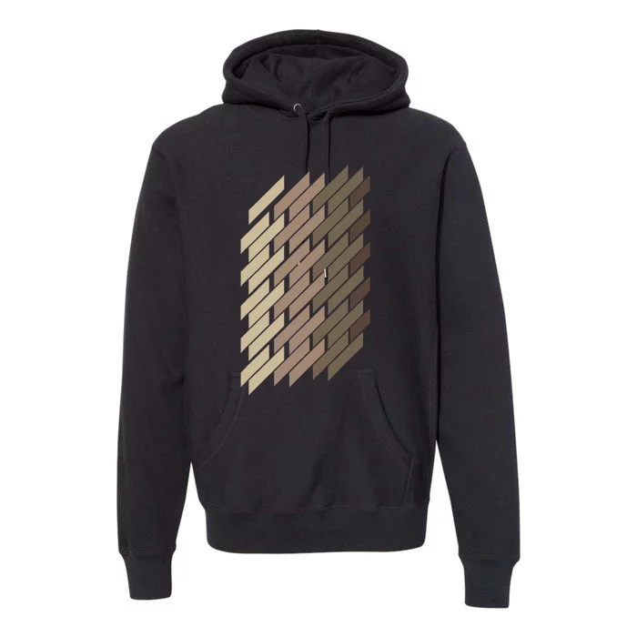 Geometric Pattern Geometry Abstract Vintage Trapezoid Modern Premium Hoodie