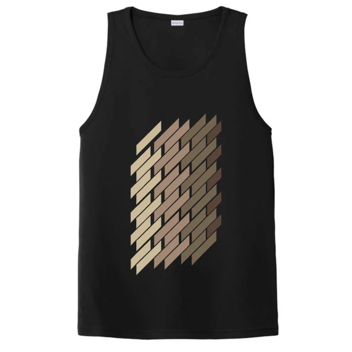 Geometric Pattern Geometry Abstract Vintage Trapezoid Modern Performance Tank