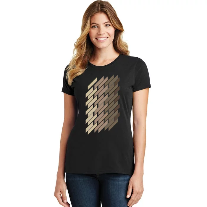 Geometric Pattern Geometry Abstract Vintage Trapezoid Modern Women's T-Shirt