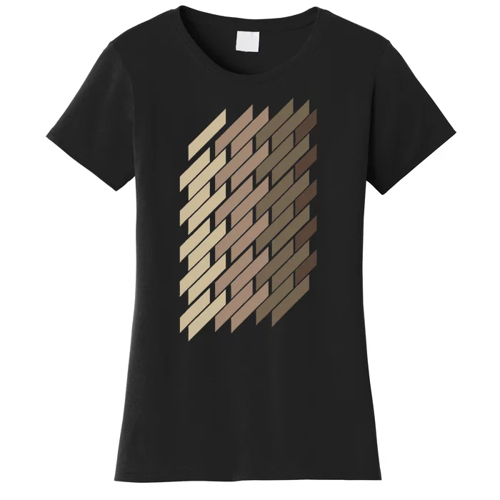 Geometric Pattern Geometry Abstract Vintage Trapezoid Modern Women's T-Shirt